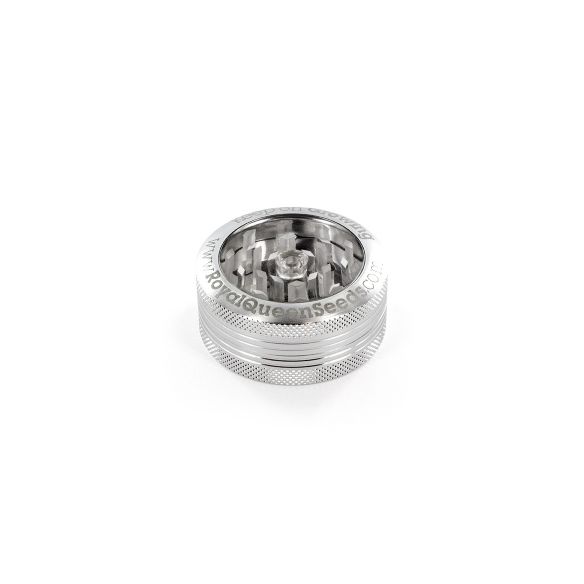 GRINDER ALUMINIO TAPA TRANSPARENTE 2 PIEZAS-ROYAL QUEEN SEEDS