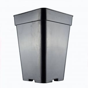 MACETA CUADRADA NEGRA 7LT