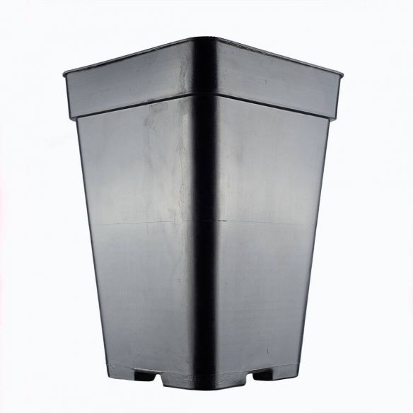 MACETA CUADRADA NEGRA 7LT