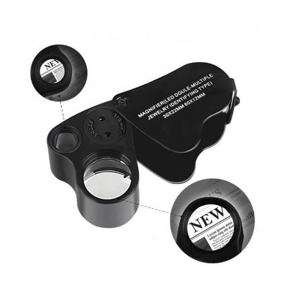 LUPA CON LUZ LED 30X Y 60X-BRANSIO