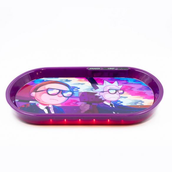 BANDEJA PLASTICA CON LUZ RICK&MORTY LENTES