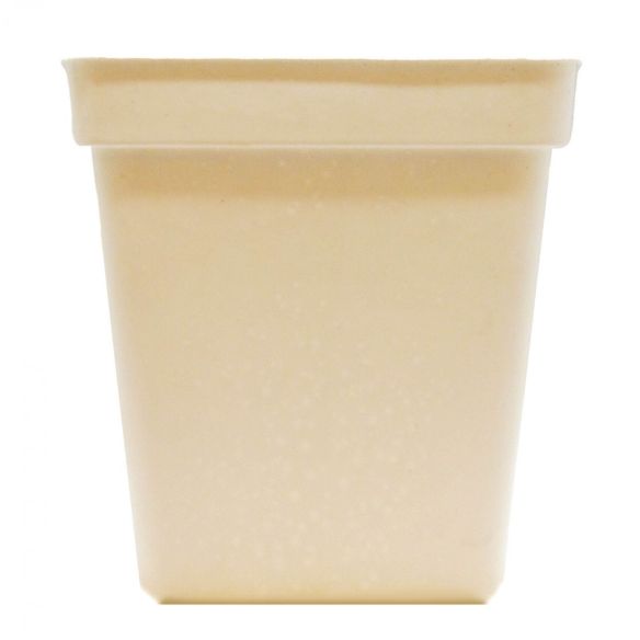 MACETA CUADRADA BLANCA 11LT