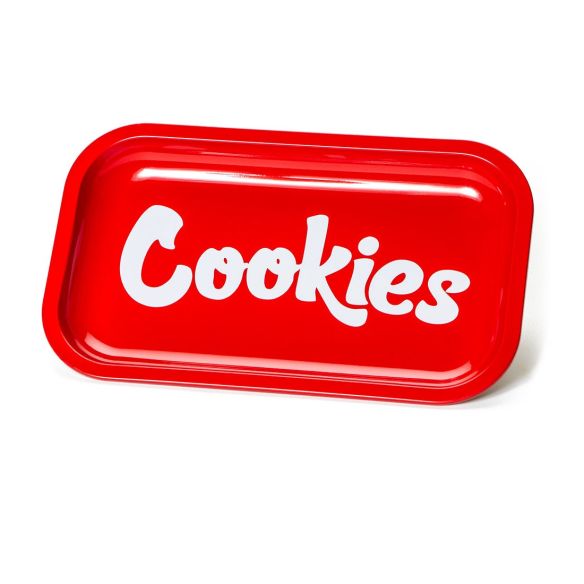 METAL ROLLING TRAY RED MEDIUM-COOKIES