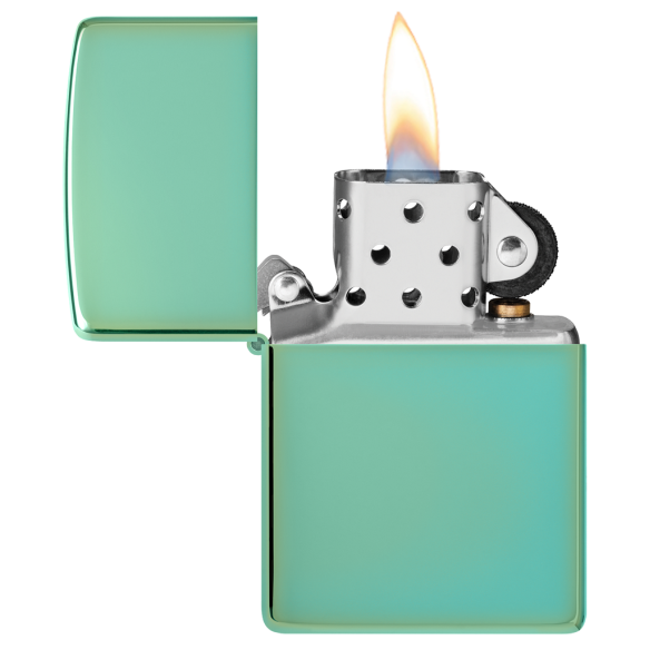 HIGH POLISH GREEN CHAMELEON-ZIPPO