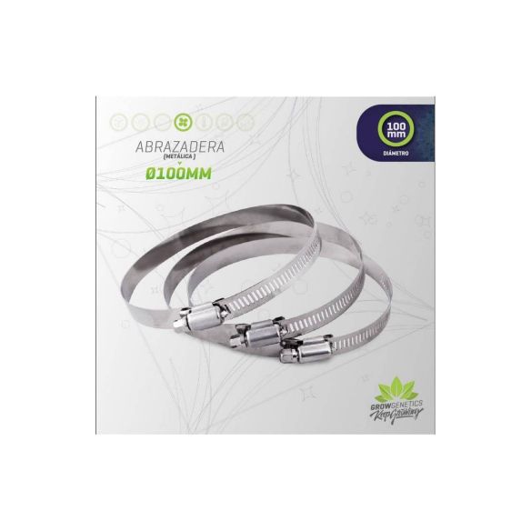 ABRAZADERA METALICA 100MM-GROW GENETICS