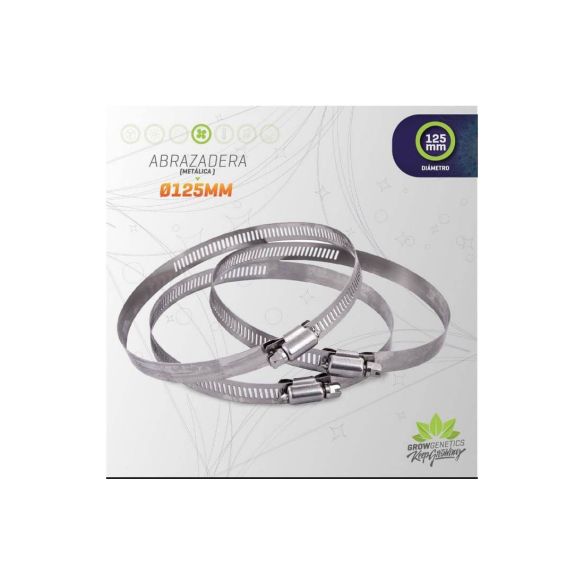 ABRAZADERA METALICA 125MM-GROW GENETICS
