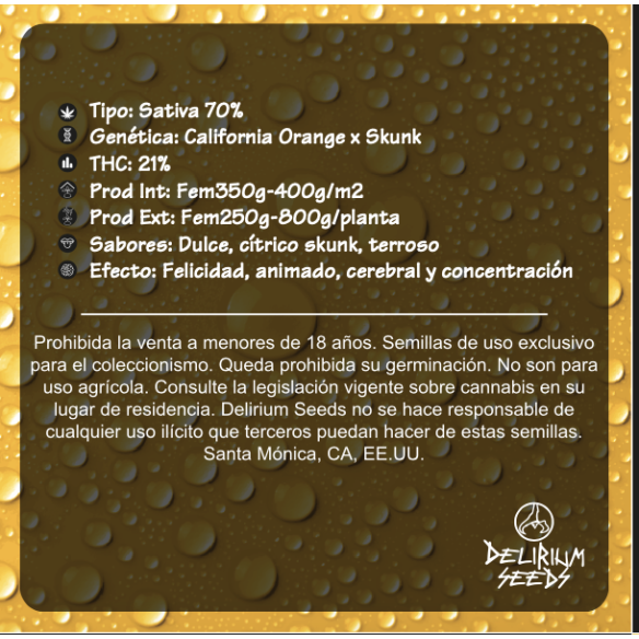 DELIRIUM TANGI FEM X2-DELIRIUM SEEDS