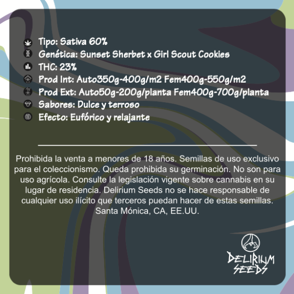 GELATO FRUITS AUTO X1-DELIRIUM SEEDS