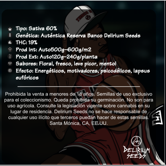 MICHAEL D 3XL AUTO X2-DELIRIUM SEEDS