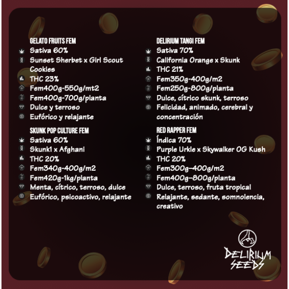 MIX VEGAS RUSH FEM X4-DELIRIUM SEEDS