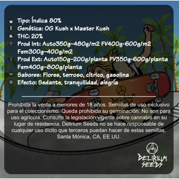 WEST KUSH AUTO X2-DELIRIUM SEEDS