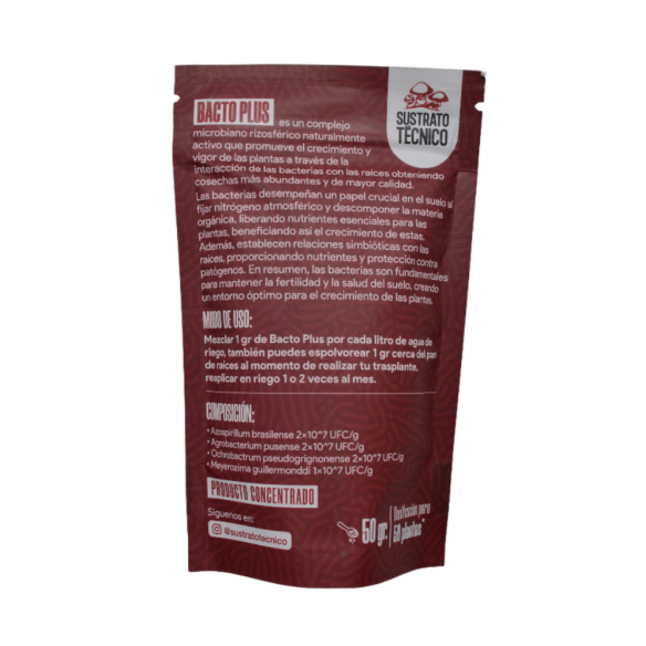 BACTO PLUS 50G-SUSTRATO TECNICO