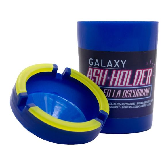 CENICERO ASH HOLDER GLOW IN THE DARK AZUL-GALAXY