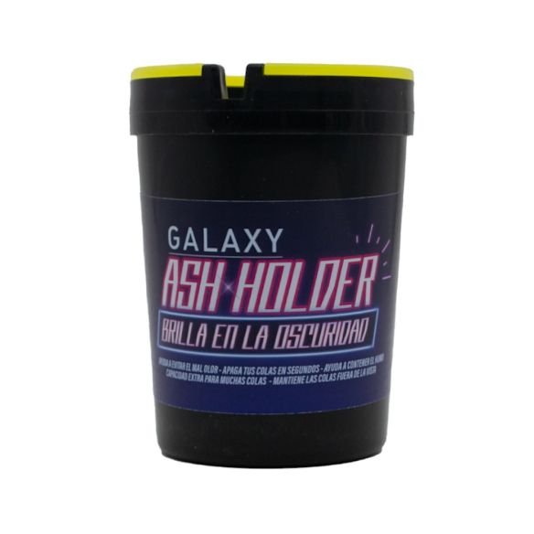 CENICERO ASH HOLDER GLOW IN THE DARK NEGRO-GALAXY