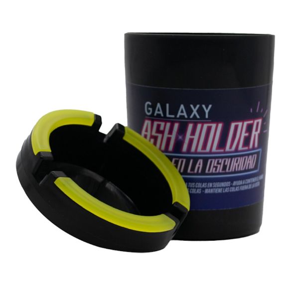 CENICERO ASH HOLDER GLOW IN THE DARK NEGRO-GALAXY