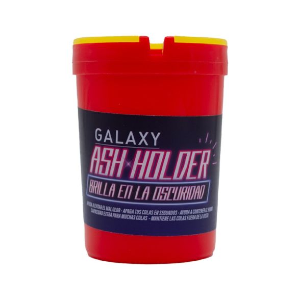 CENICERO ASH HOLDER GLOW IN THE DARK ROJO-GALAXY