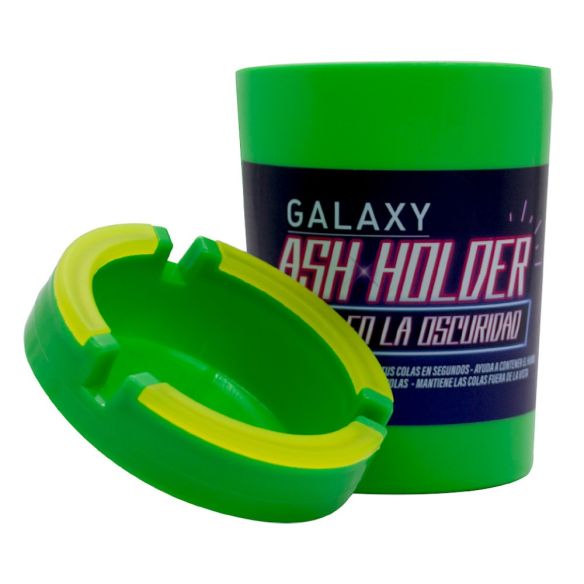 CENICERO ASH HOLDER GLOW IN THE DARK VERDE-GALAXY