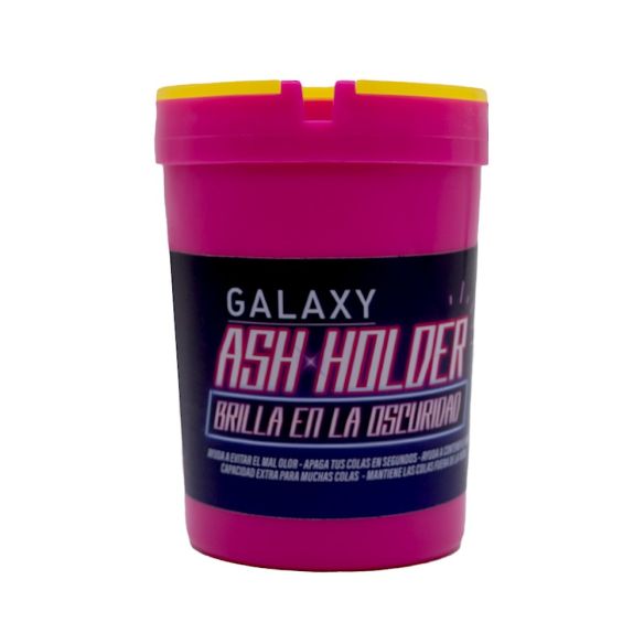 CENICERO ASH HOLDER GLOW IN THE DARK ROSADO-GALAXY