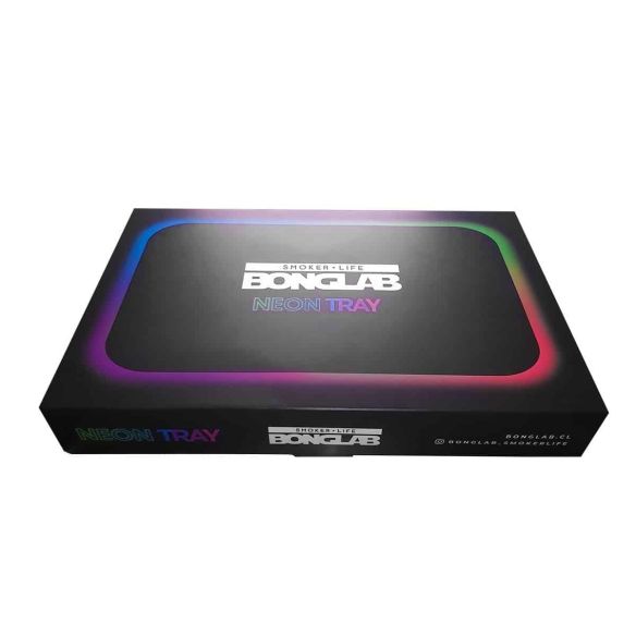 NEON TRAY BANDEJA ENROLADO LED AZUL-BONGLAB