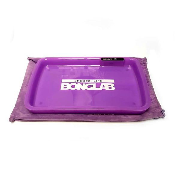NEON TRAY BANDEJA ENROLADO LED MORADA-BONGLAB