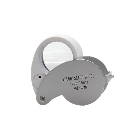 LUPA CON LUZ 40X