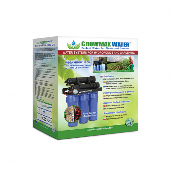 SISTEMA DE PURIFICACION DE AGUA MEGA GROW 1000L/DÍA- GROWMAX