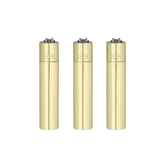 ENCENDEDOR METÁLICO GOLD -CLIPPER