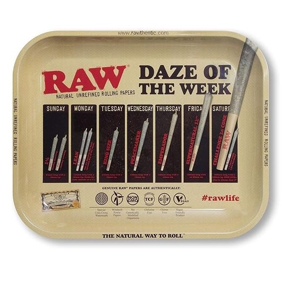 BANDEJA ROLADO METALICA 18X12CM RAW