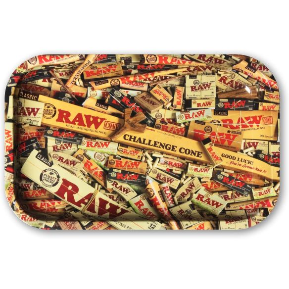 BANDEJA ROLADO METALICA 28X18CM RAW MIX