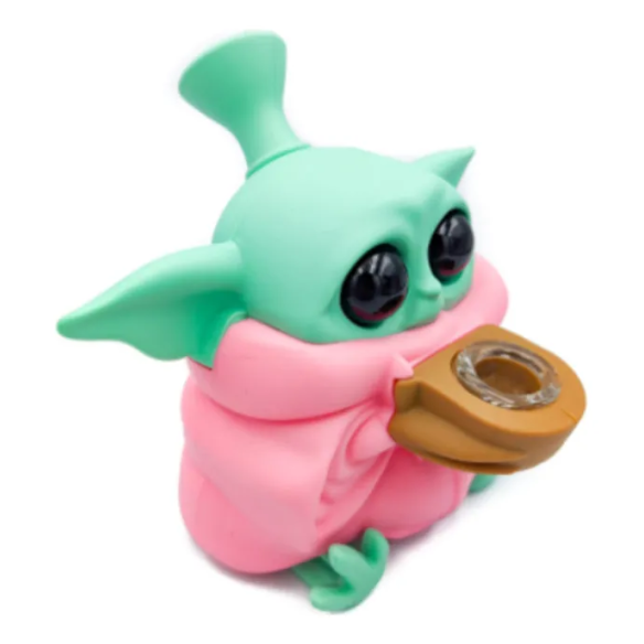 BONG SILICONA BABY YODA STAR WARS 13CM