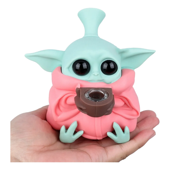 BONG SILICONA BABY YODA STAR WARS 13CM