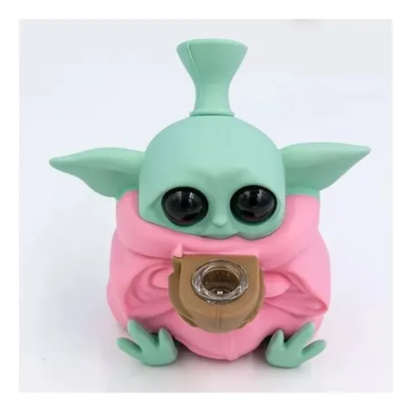 BONG SILICONA BABY YODA STAR WARS 13CM
