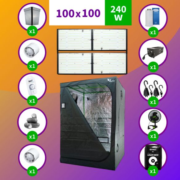 PACK LED INDOOR 100X100 APOLLO EVO 16  - 480W FULL