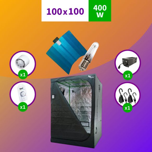 PACK SODIO INDOOR 100X100 HPS - 400W BÁSICO