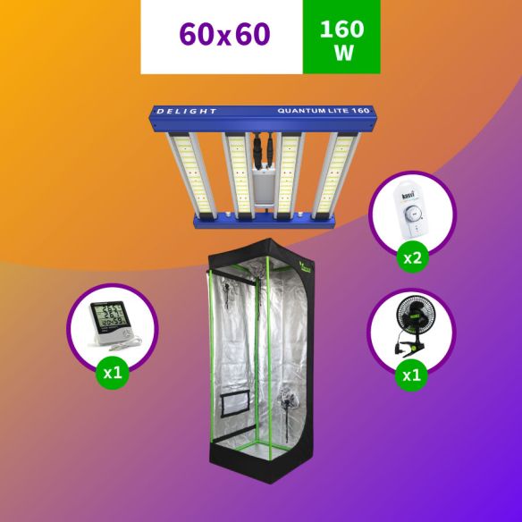 KIT INDOOR PROFESIONAL APOLLO MEDIO 60X60X160 - 150W