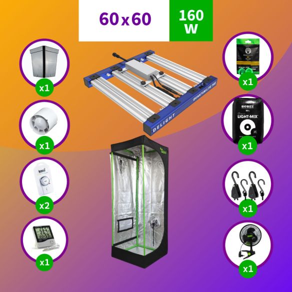 PACK LED INDOOR 60X60 APOLLO EVOLUTION PRO 4 - 150W FULL