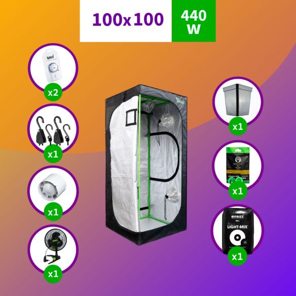 PACK LED INDOOR 100X100 APOLLO EVOLUTION PRO 16 - 480W FULL