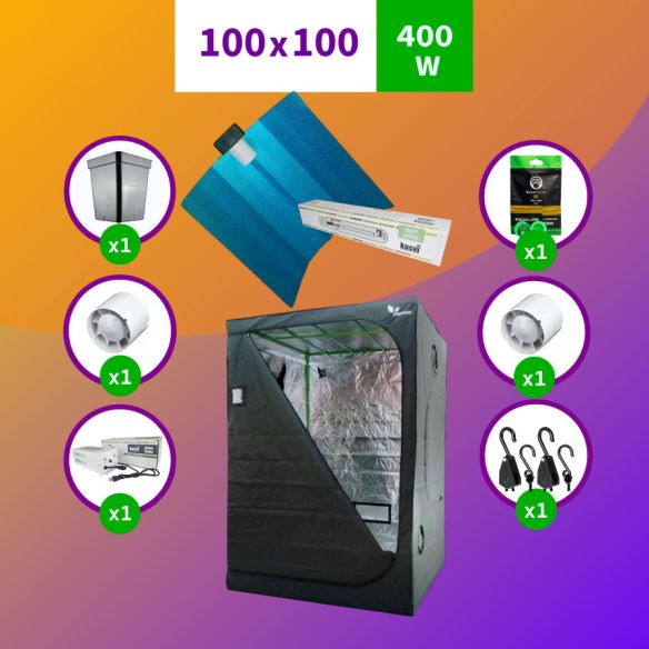 KIT INDOOR SODIO KASVI INICIAL 100X100X200 - 400W