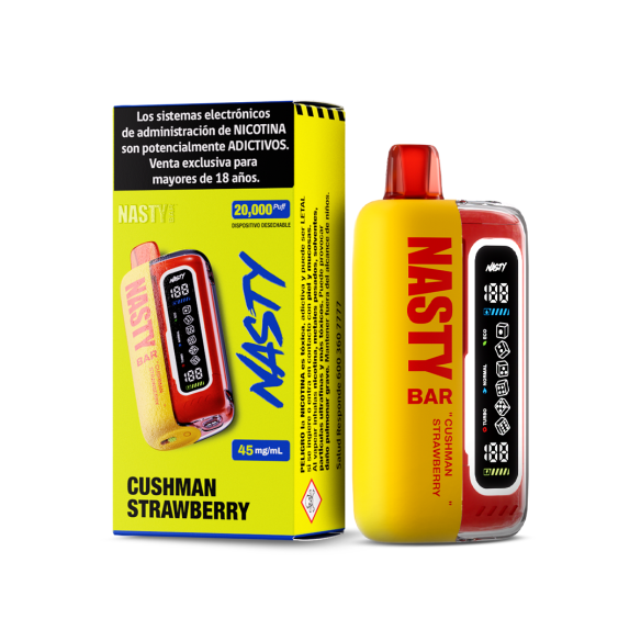 VAPORIZADOR BAR 20000  CUSH MAN STRAWBERRY- NASTY