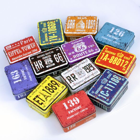 CONTENEDOR METÁLICO 8CM - DISEÑOS VARIADOS