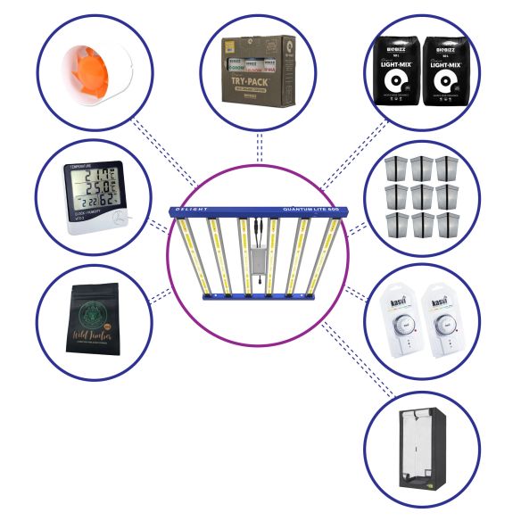 KIT MEDIO QUANTUM LITE DELIGHT 120- 600W FÁCIL ARMADO