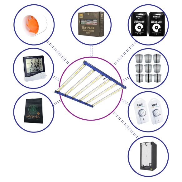 KIT MEDIO QUANTUM LITE DELIGHT PLUS 120- 720W FÁCIL ARMADO