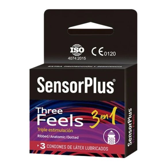 PRESERVATIVO SENSOR PLUS - THREE FEELS