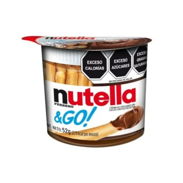 CREMA DE AVELLANA UNTABLE NUTELLA & GO, 52 G