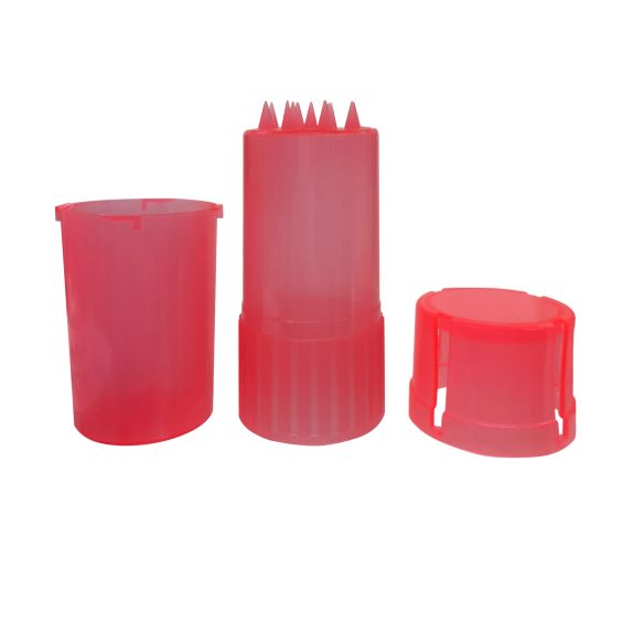 MOLEDOR CONTENEDOR PLASTICO PORTATIL ROJO