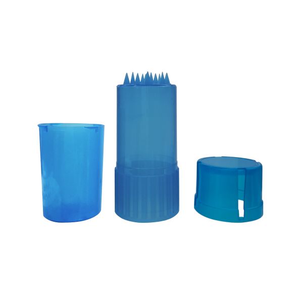 MOLEDOR CONTENEDOR PLASTICO PORTATIL AZUL