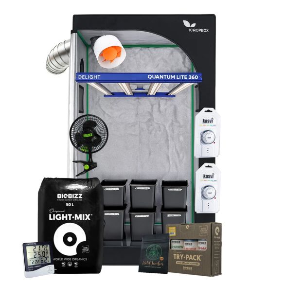 KIT COMPLETO QUANTUM LITE DELIGHT 100- 360W FÁCIL ARMADO