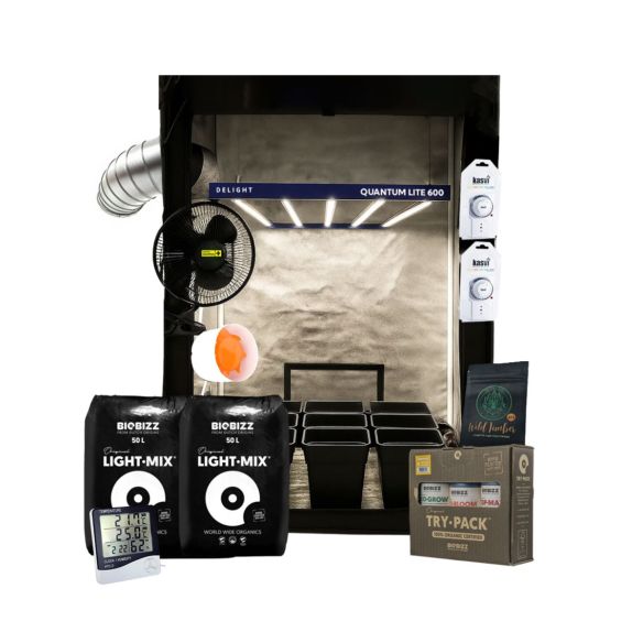 KIT COMPLETO QUANTUM LITE DELIGHT 120- 600W FÁCIL ARMADO