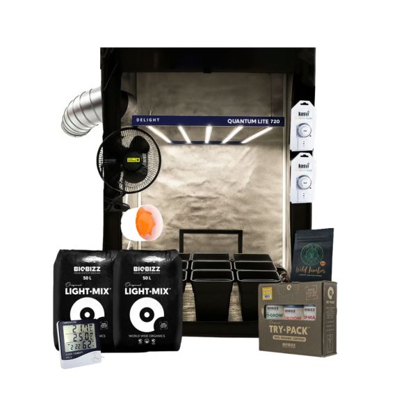 KIT COMPLETO QUANTUM LITE DELIGHT PLUS 120- 720W FÁCIL ARMADO