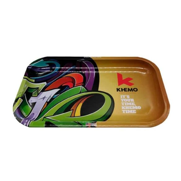 BANDEJA METÁLICA DORADA 16x28 - KHEMO